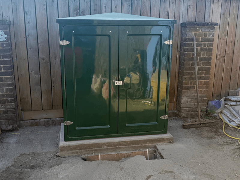 School drainage access chamber inspection prior to upgrade