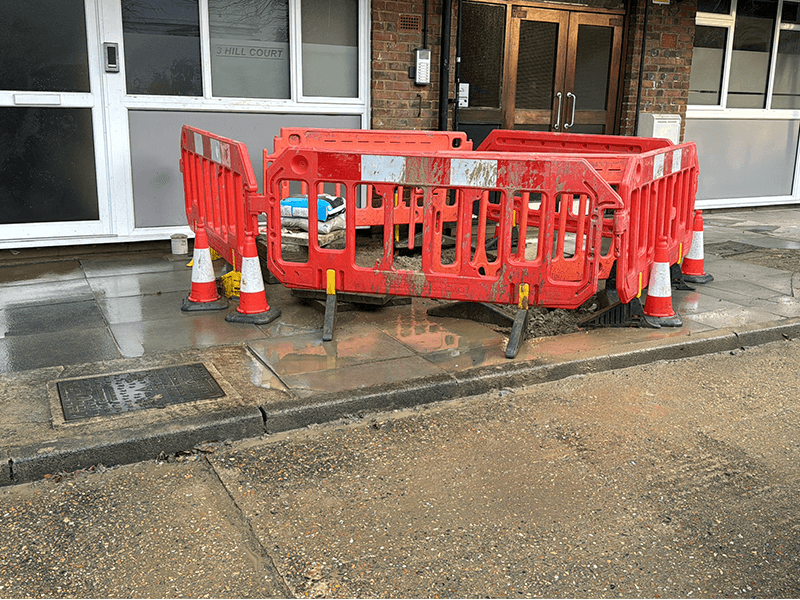 Residential drainage works